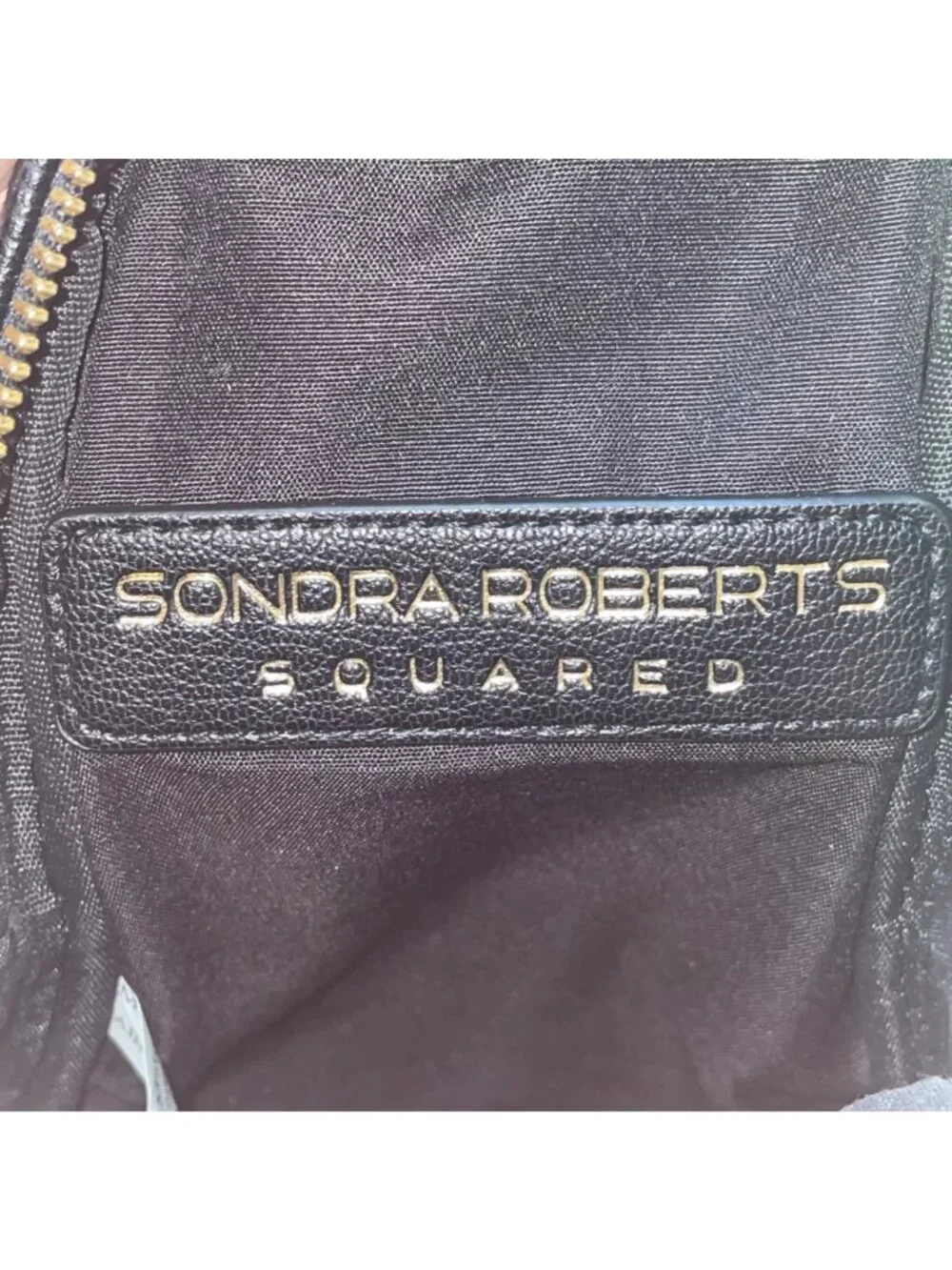 Sondra Roberts Women’s Black Leather Adjustable Strap Crossbody Sling Backpack